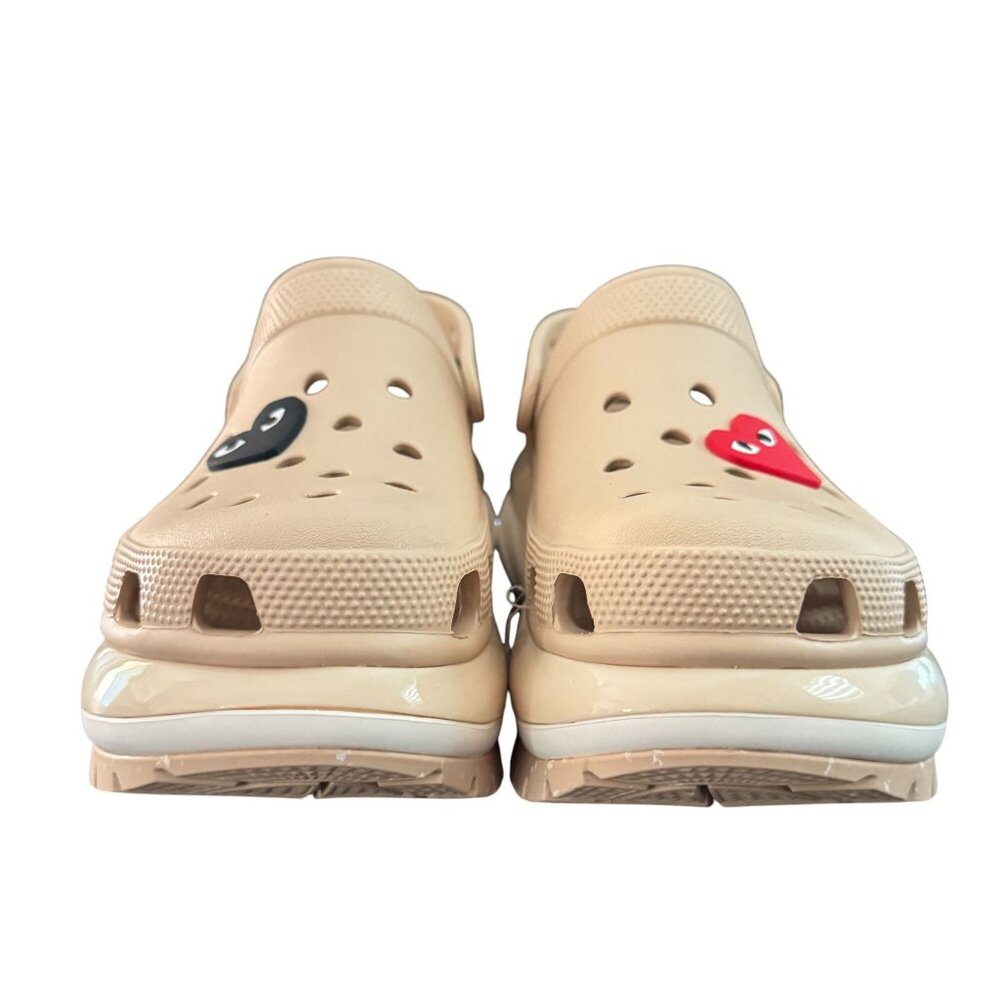 Crocs Classic Mega Crush Clogs Shitake With Accessories, Size M8/W10 WORN ONCE - Picture 2 of 10